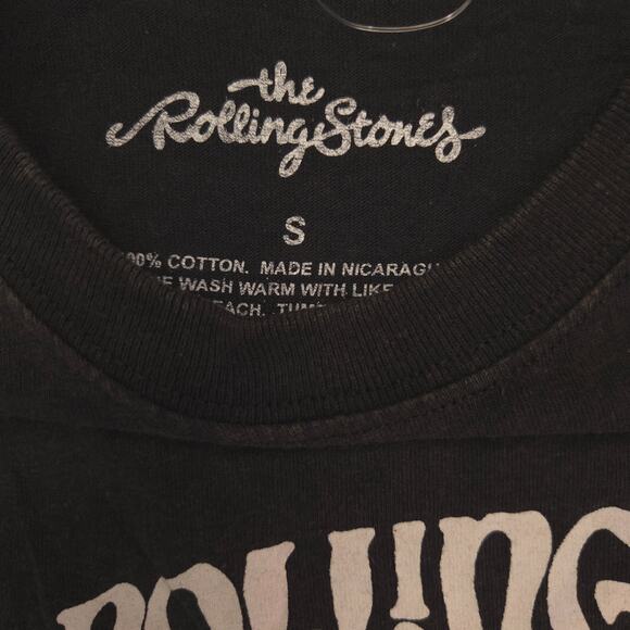 The Rolling Stones Band Crew Neck Short Sleeve T Shirt Mens Size Small S Black - Picture 3 of 9